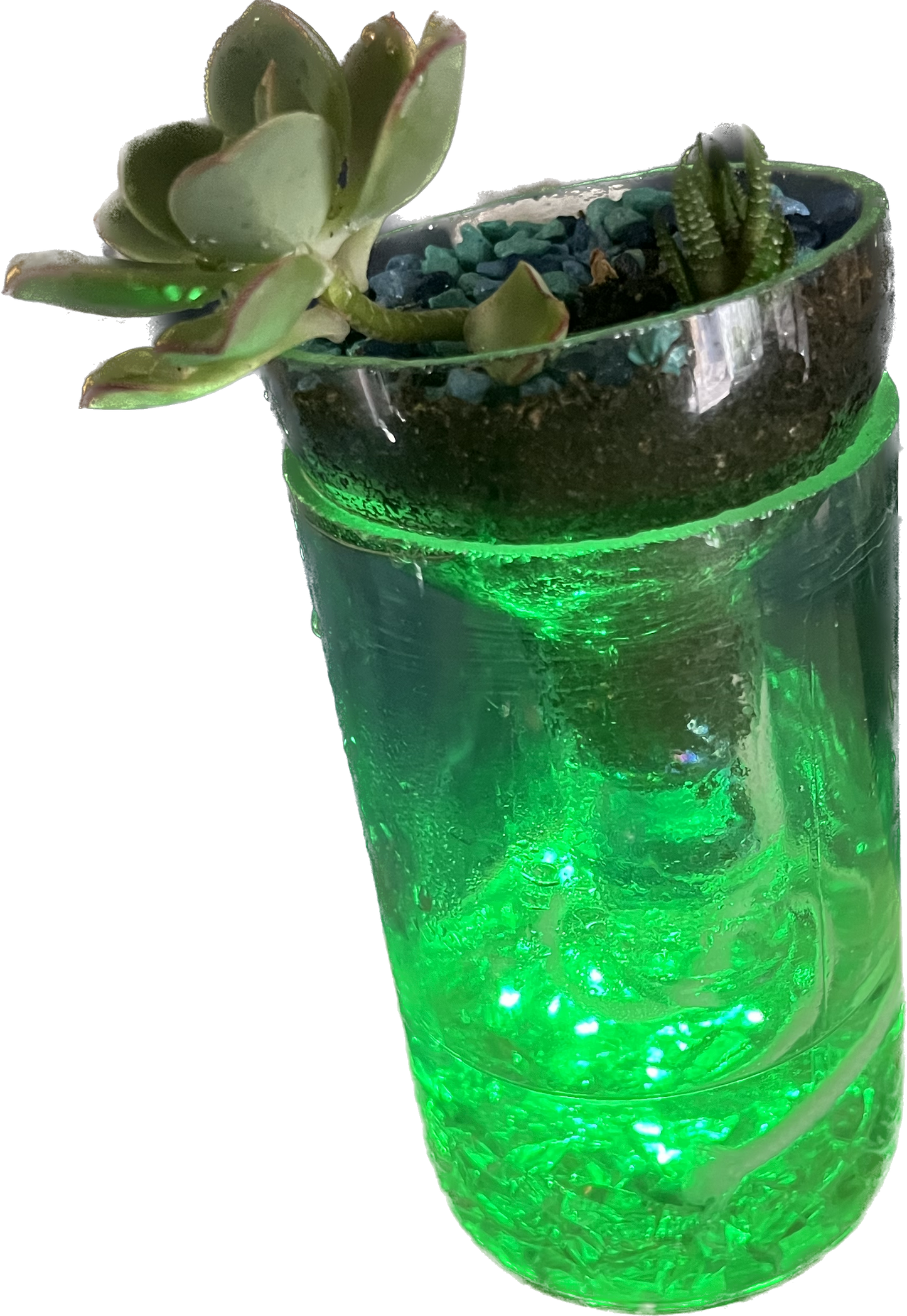 Blue Glass in Glass